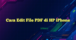 Cara Edit File PDF di HP iPhone