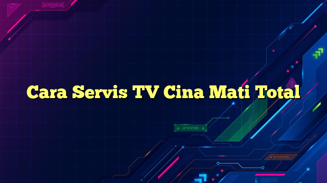 Cara Servis TV Cina Mati Total