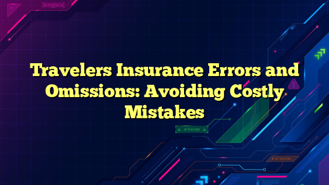 Travelers Insurance Errors and Omissions: Avoiding Costly Mistakes