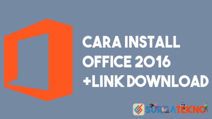 Cara instal microsoft office 2016