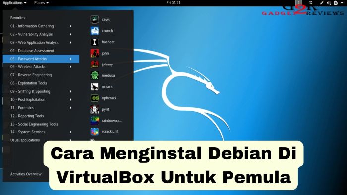 Cara instal linux debian di virtualbox