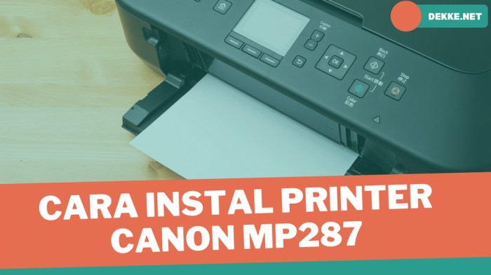 Cara instal printer canon mp287
