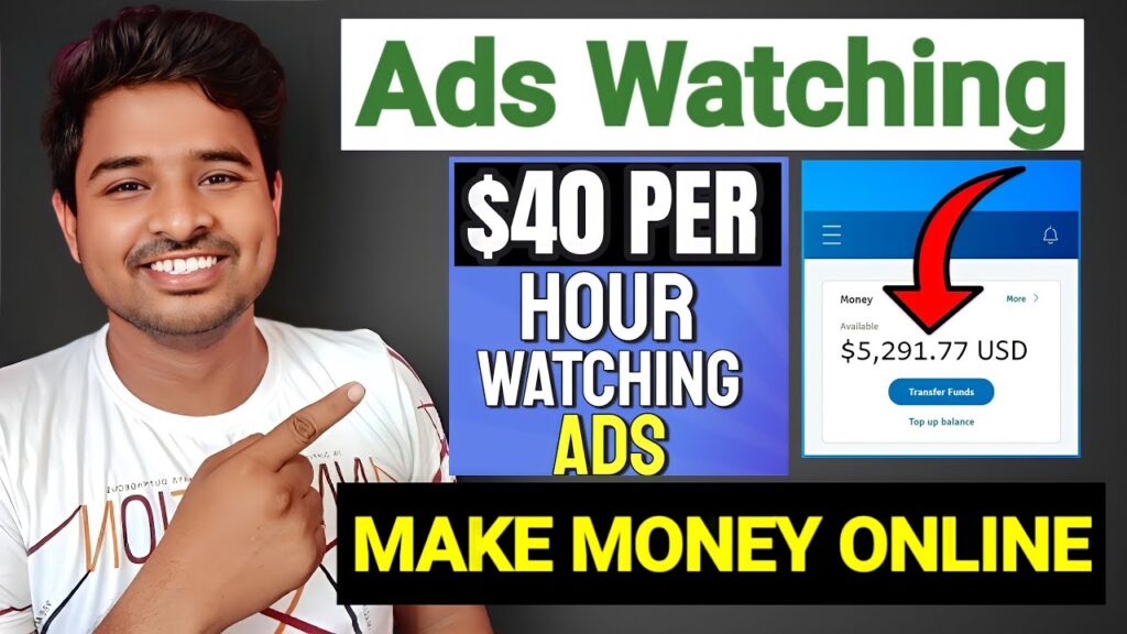 Online advertising earn money